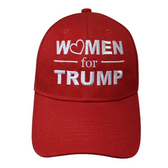Unbranded Other - Women For Trump Strapback Hat Red One Size Adjustable Embroidered Vented Holes